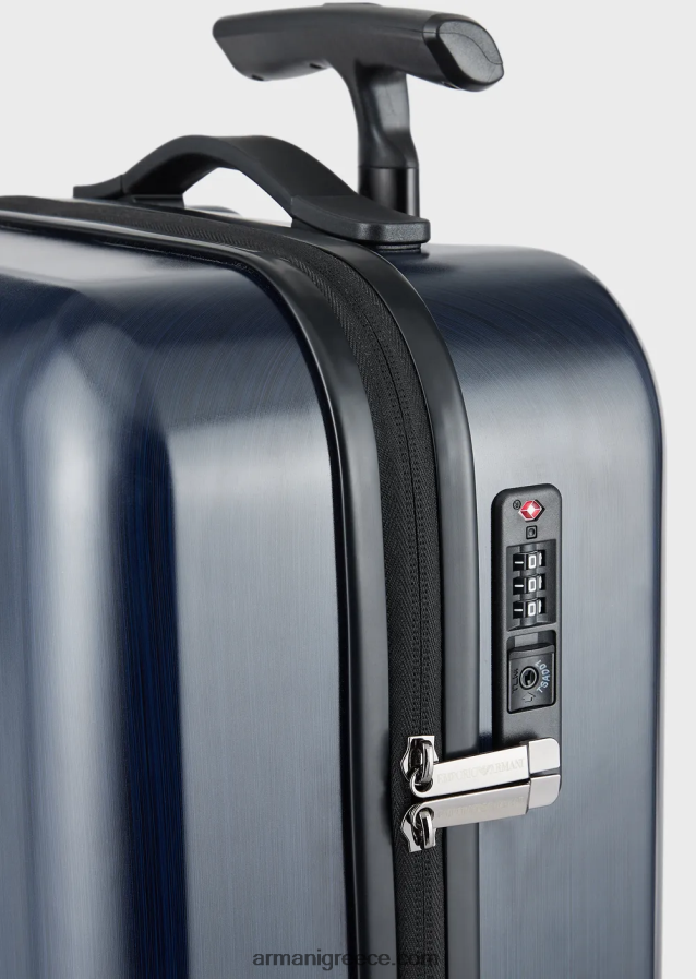 γυναίκες Armani τσάντα χειραποσκευής κοιλιακών με υπερμεγέθη, ανάγλυφο αετό 4046R6765 ναυτικό μπλε