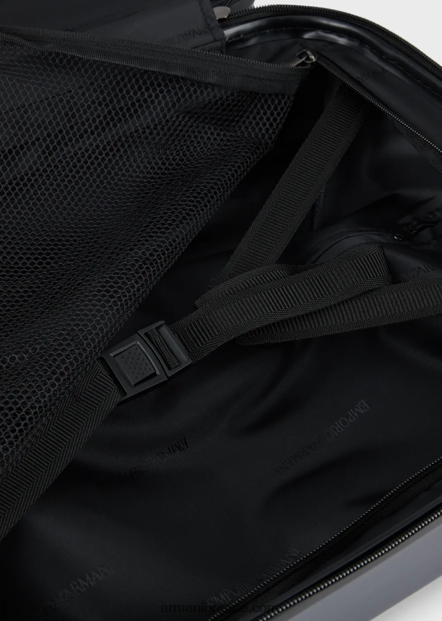 γυναίκες Armani τσάντα χειραποσκευής κοιλιακών με υπερμεγέθη, ανάγλυφο αετό 4046R6765 ναυτικό μπλε