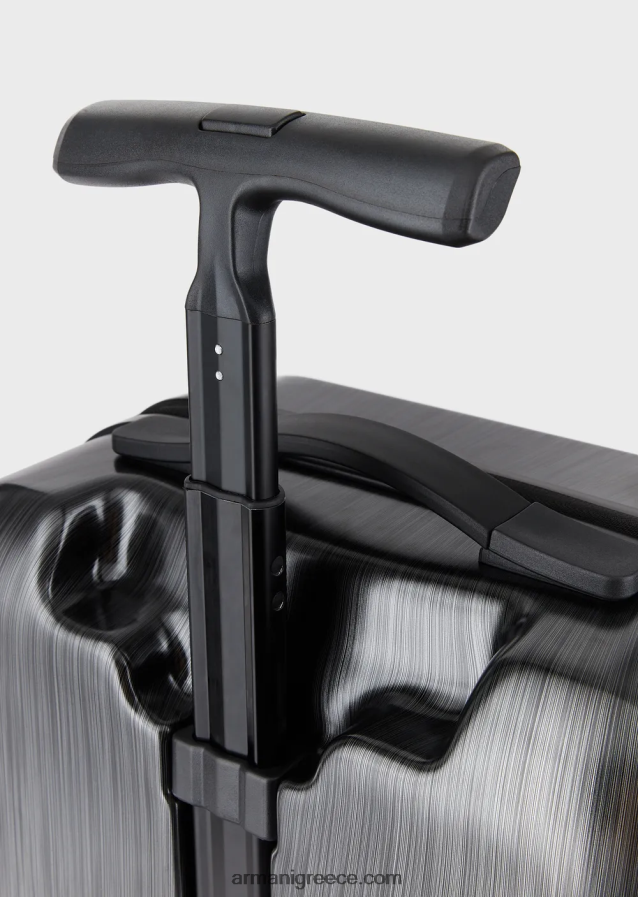 γυναίκες Armani τσάντα χειραποσκευής κοιλιακών με υπερμεγέθη, ανάγλυφο αετό 4046R6766 γκρί