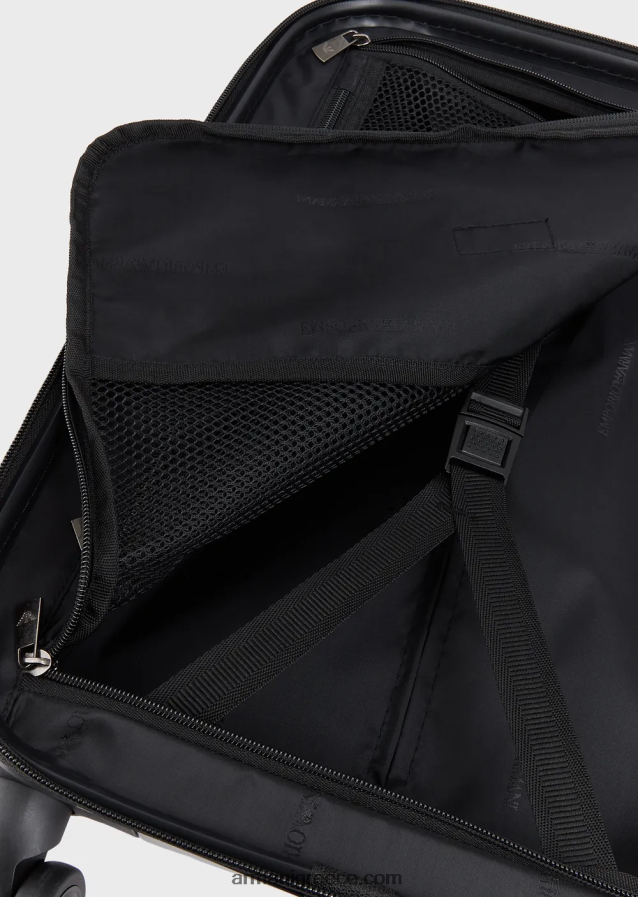 γυναίκες Armani τσάντα χειραποσκευής κοιλιακών με υπερμεγέθη, ανάγλυφο αετό 4046R6766 γκρί