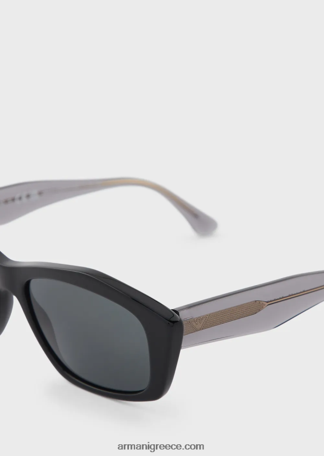 γυναίκες Armani γυαλιά ηλίου ακανόνιστου σχήματος 4046R6930 μαύρος