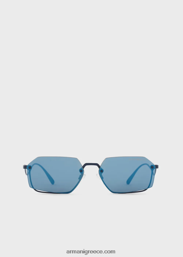 γυναίκες Armani ορθογώνια γυαλιά ηλίου 4046R6945 μπλε