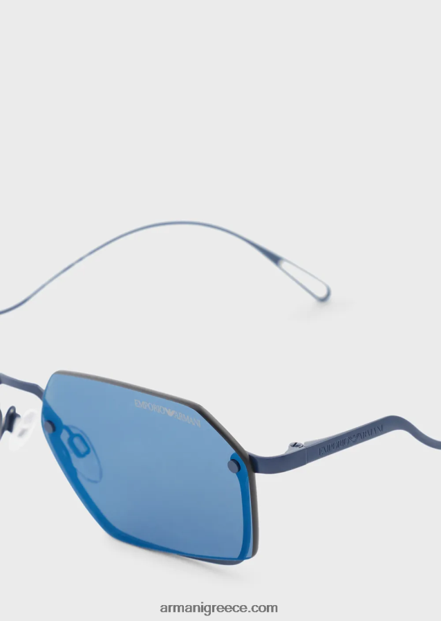 γυναίκες Armani ορθογώνια γυαλιά ηλίου 4046R6945 μπλε
