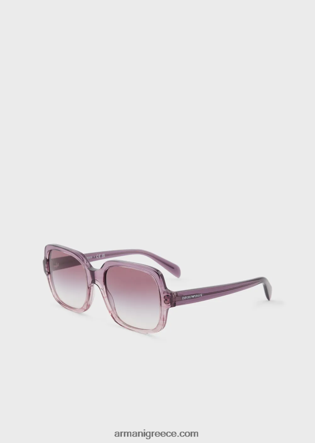 γυναίκες Armani τετράγωνα γυαλιά ηλίου 4046R6978 μωβ