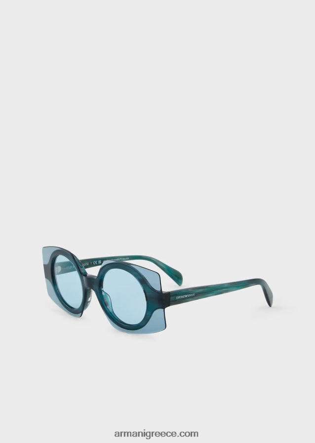 γυναίκες Armani τετράγωνα γυαλιά ηλίου 4046R6981 μπλε