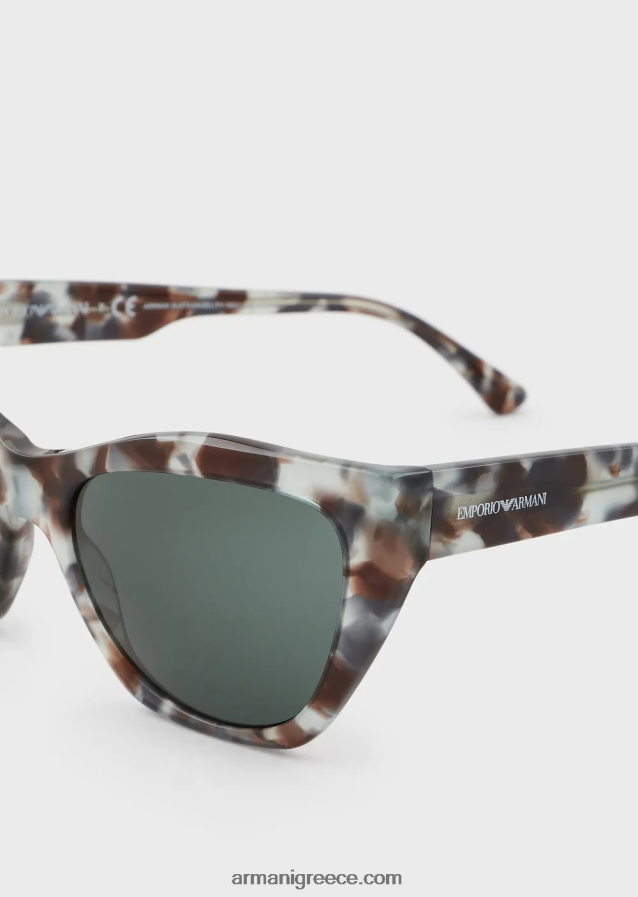 γυναίκες Armani γυαλιά ηλίου cat-eye 4046R6933 πράσινος