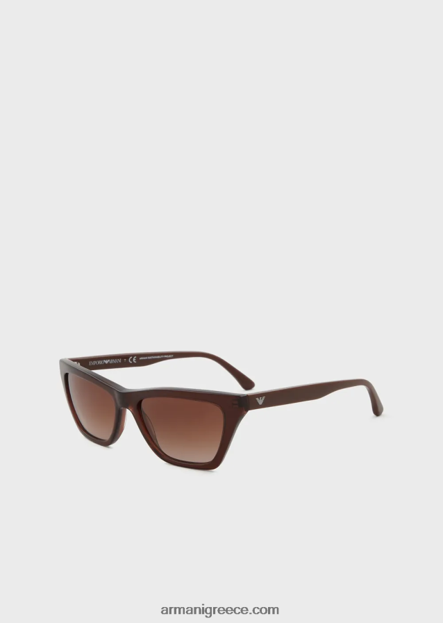 γυναίκες Armani γυαλιά ηλίου cat-eye 4046R6937 καφέ
