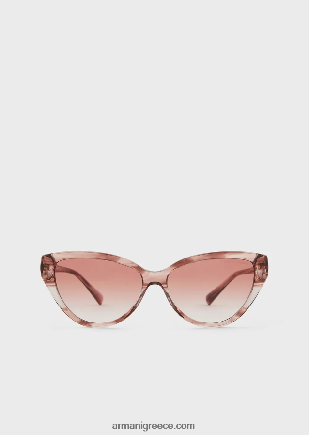 γυναίκες Armani γυαλιά ηλίου cat-eye 4046R6938 τριαντάφυλλο αντίκα