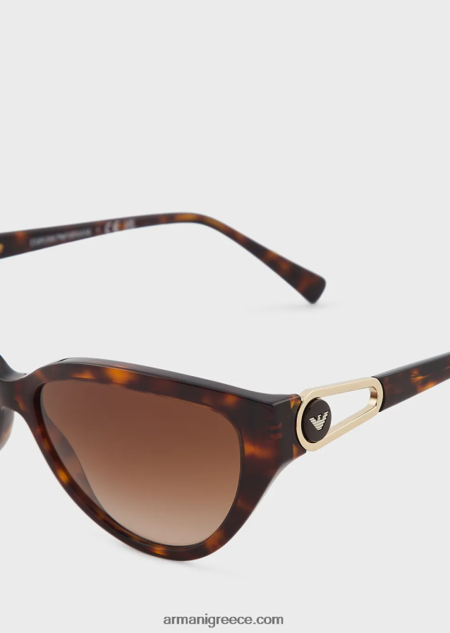γυναίκες Armani γυαλιά ηλίου cat-eye 4046R6966 καφέ