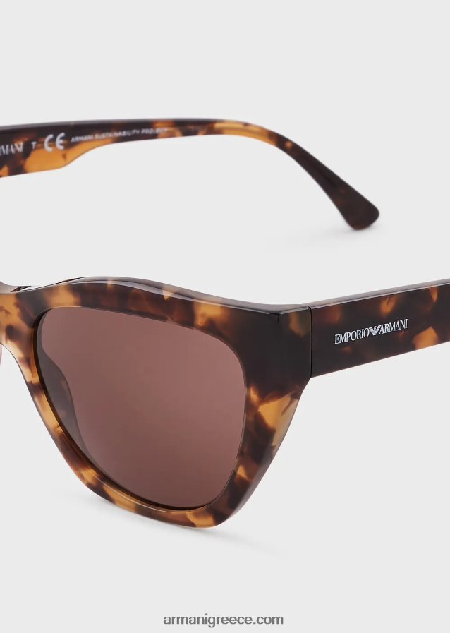 γυναίκες Armani γυαλιά ηλίου cat-eye 4046R6973 καφέ