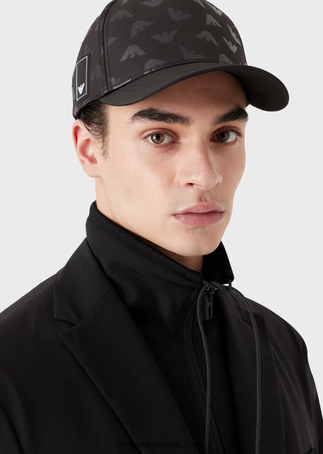 γυναίκες Armani Καπέλο μπέιζμπολ με είδη πρώτης ανάγκης για ταξίδια 4046R6769 μαύρος