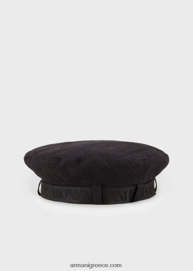 γυναίκες Armani μπερέ ραμί με λουράκι με λογότυπο 4046R6771