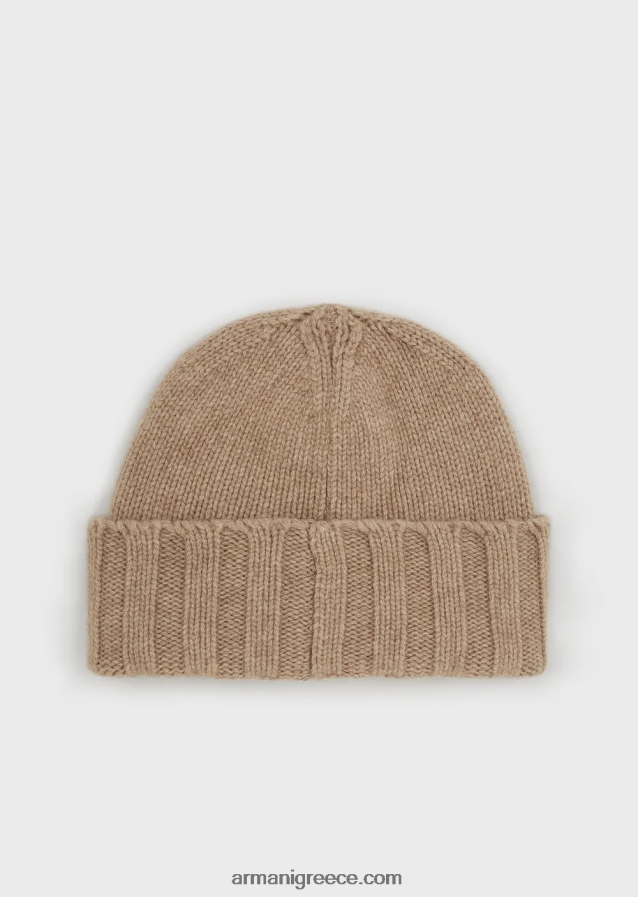 γυναίκες Armani κασμίρι με ραβδώσεις 4046R6779 μπεζ