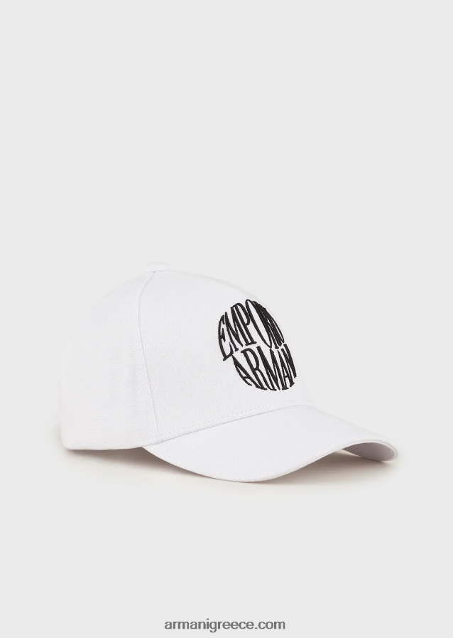 γυναίκεςκαπέλο μπέιζμπολ με ανάγλυφο κέντημα emporio armani 4046R6767 άσπρο