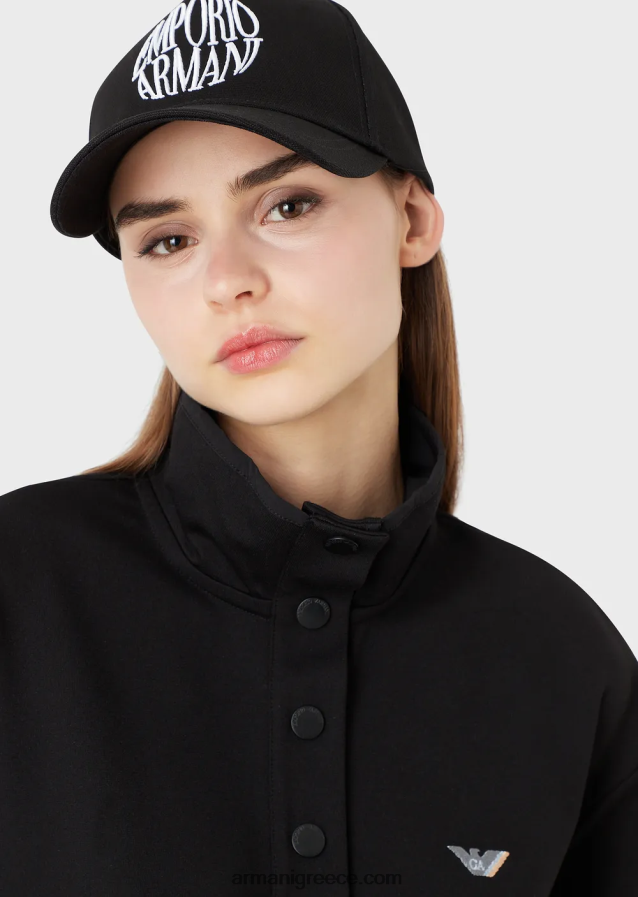 γυναίκεςκαπέλο μπέιζμπολ με ανάγλυφο κέντημα emporio armani 4046R6768 μαύρος