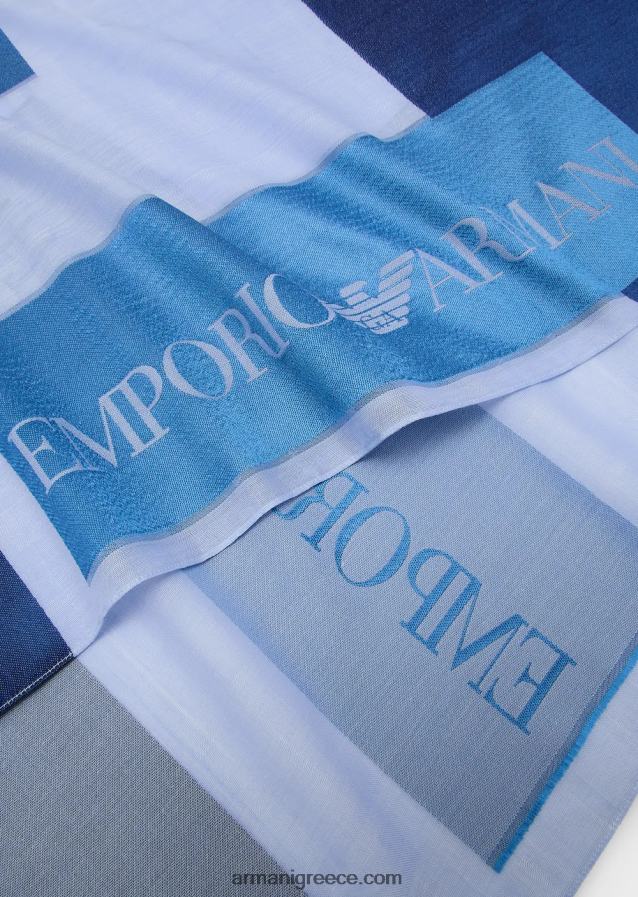 γυναίκες Armani οξικό μείγμα έκλεψε με πάνελ καταβροχθίζει 4046R6860 μπλε