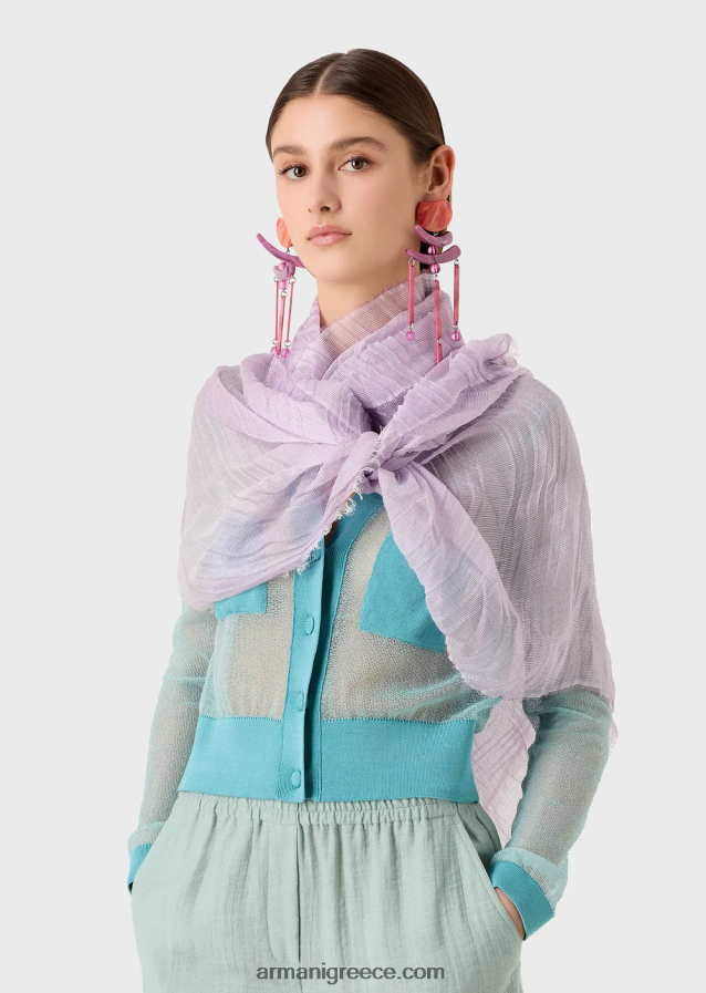 γυναίκες Armani πλισέ μοντάλ κλεφτό 4046R6864 rosa chiaro