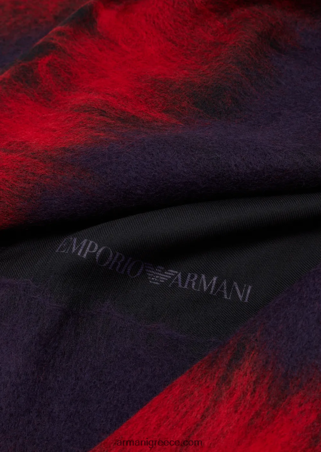 γυναίκες Armani μοντάλ κλέβει με μάλλινο τρύπημα με βελόνα 4046R6865