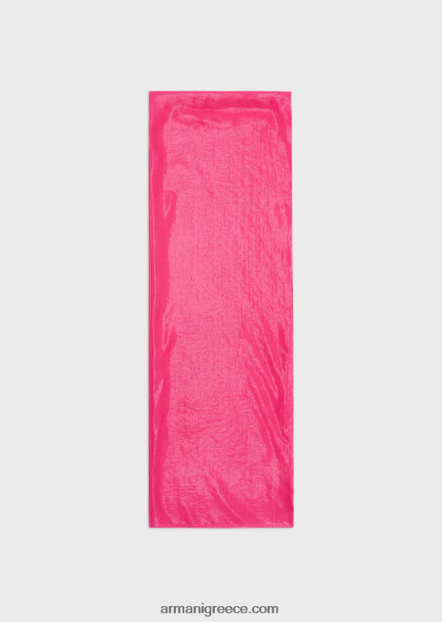 γυναίκες Armani πλαστικοποιημένο μετάξι με ένα μανίκι ανασήκωμα των ώμων 4046R6872