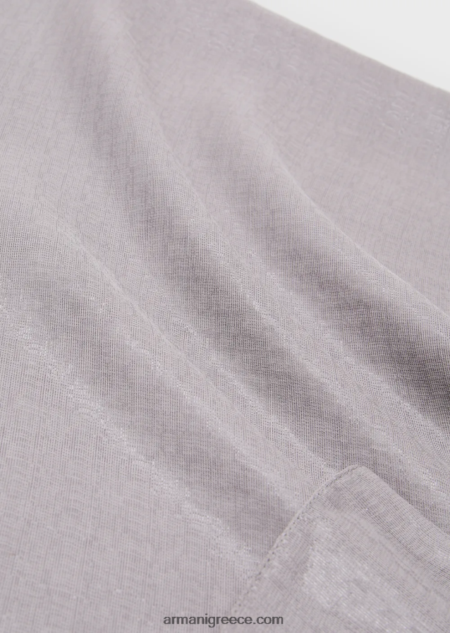 γυναίκες Armani πλαστικοποιημένο μετάξι με ένα μανίκι ανασήκωμα των ώμων 4046R6874