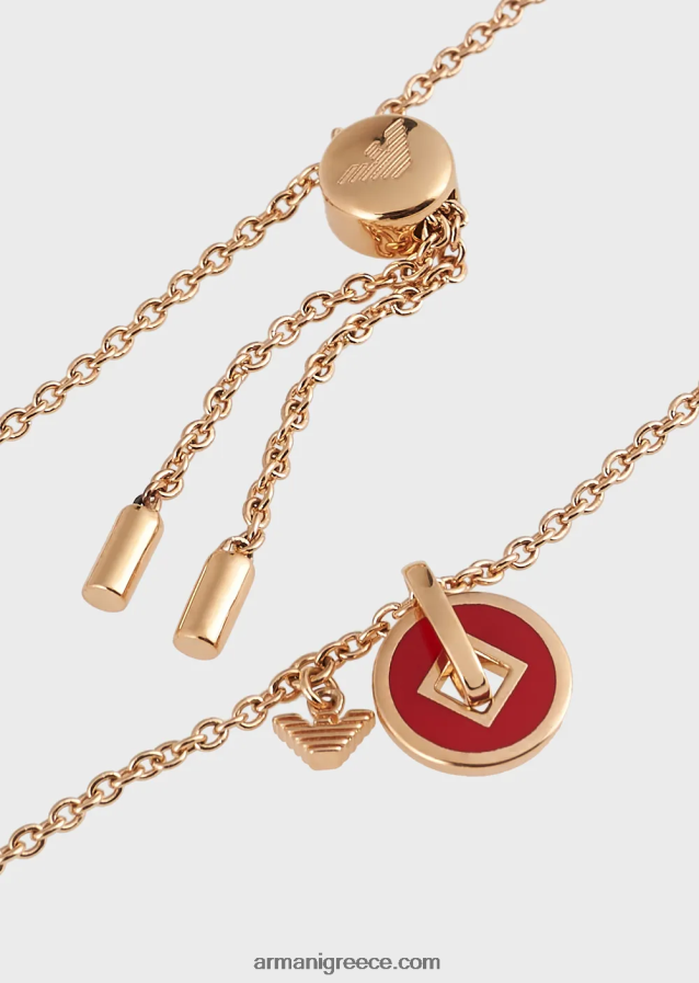 γυναίκες Armani Βραχιόλι με αλυσίδα από ροζ χρυσό σε τόνους από ασήμι 4046R6789 χρυσός