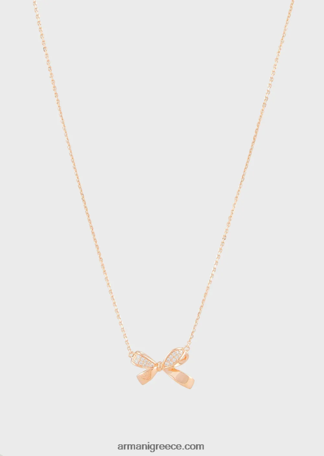 γυναίκες Armani Ασημένιο κρεμαστό κολιέ σε τόνους ροζ χρυσού 4046R6802 ροζ χρυσός