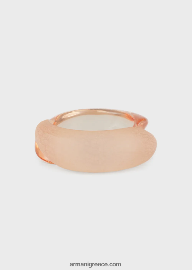 γυναίκες Armani βραχιόλι με ανάμεικτο γυαλιστερό και ματ ρητίνη 4046R6806 γυμνός