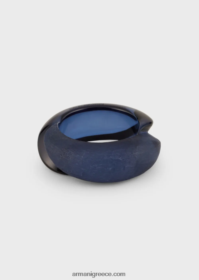 γυναίκες Armani βραχιόλι με ανάμεικτο γυαλιστερό και ματ ρητίνη 4046R6807 μπλε