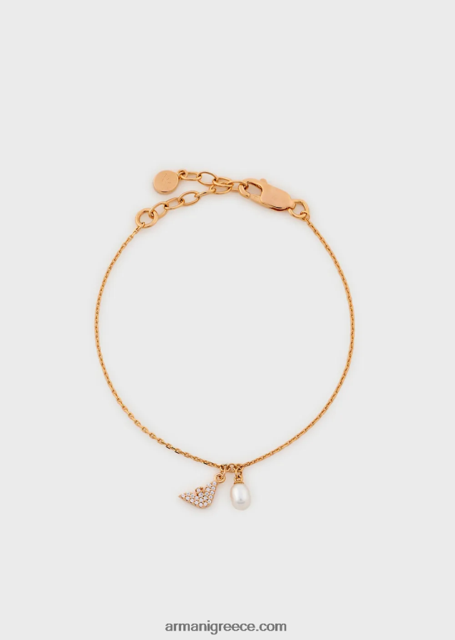 γυναίκες Armani Βραχιόλι με αλυσίδα από ροζ χρυσό σε τόνους από ασήμι 4046R6817 ροζ χρυσός