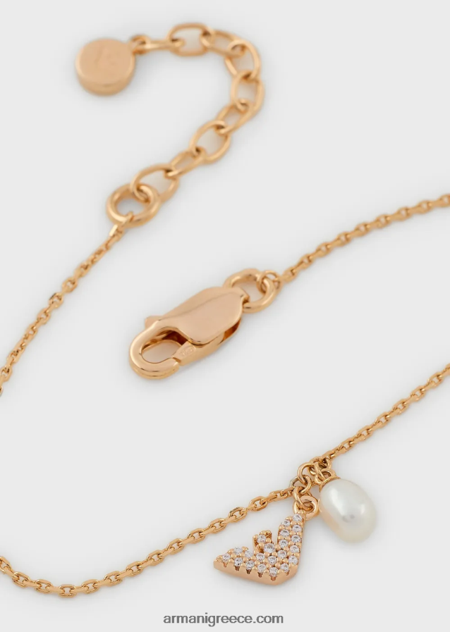 γυναίκες Armani Βραχιόλι με αλυσίδα από ροζ χρυσό σε τόνους από ασήμι 4046R6817 ροζ χρυσός