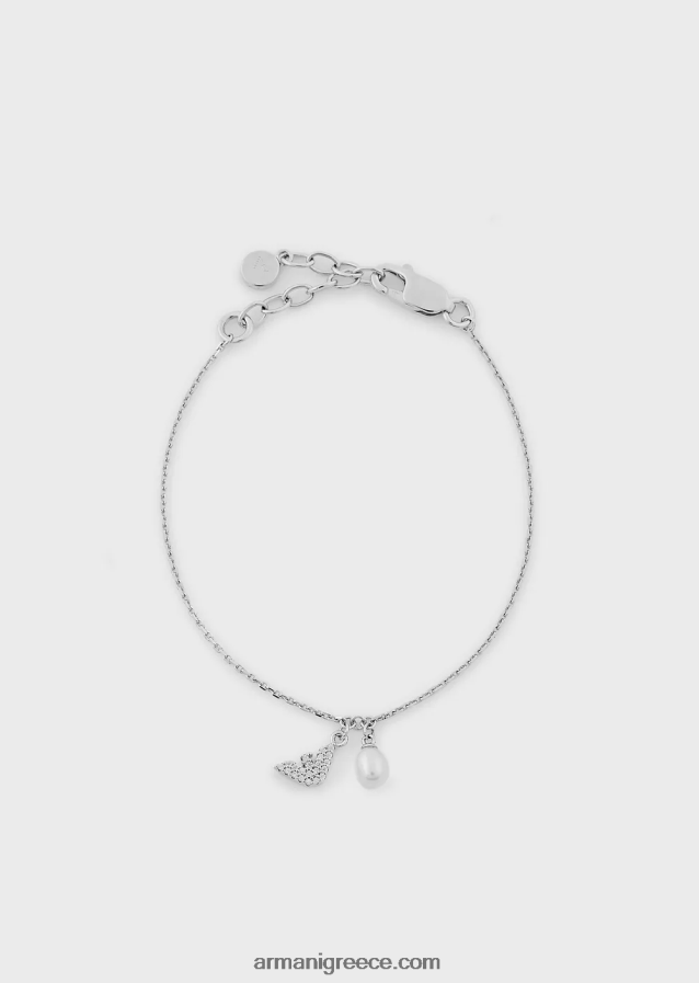 γυναίκες Armani βραχιόλι με αλυσίδα από ασήμι 4046R6820 ασήμι