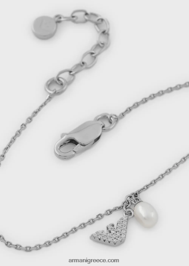 γυναίκες Armani βραχιόλι με αλυσίδα από ασήμι 4046R6820 ασήμι