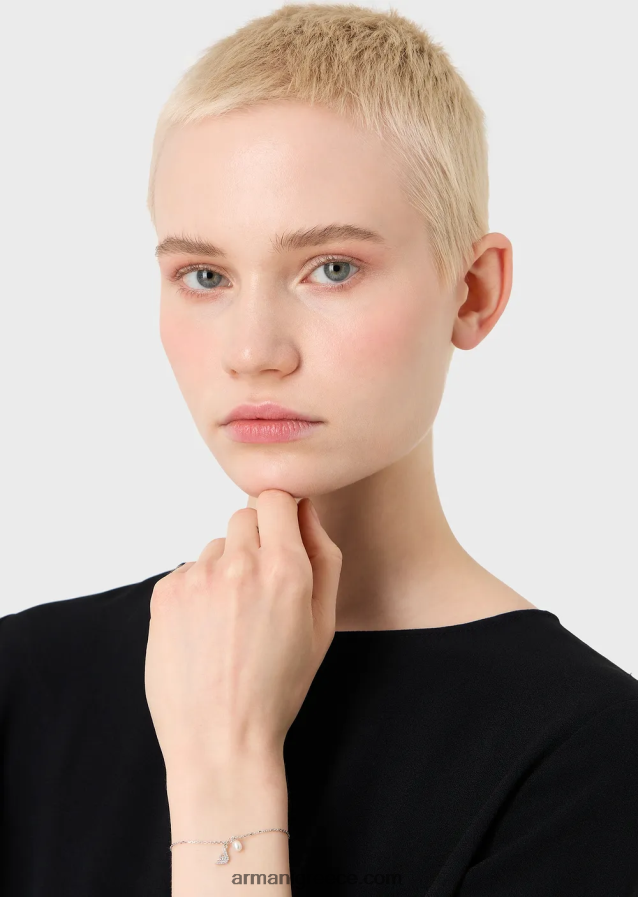 γυναίκες Armani βραχιόλι με αλυσίδα από ασήμι 4046R6820 ασήμι