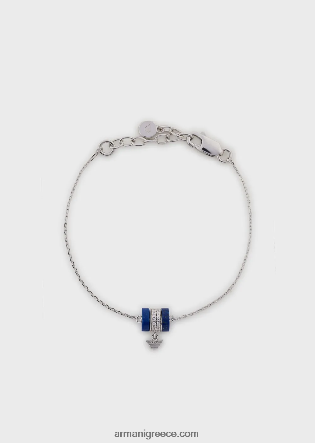 γυναίκες Armani βραχιόλι με εξαρτήματα λάπις λάζουλι 4046R6823 ασήμι