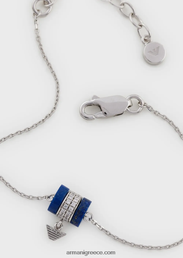 γυναίκες Armani βραχιόλι με εξαρτήματα λάπις λάζουλι 4046R6823 ασήμι
