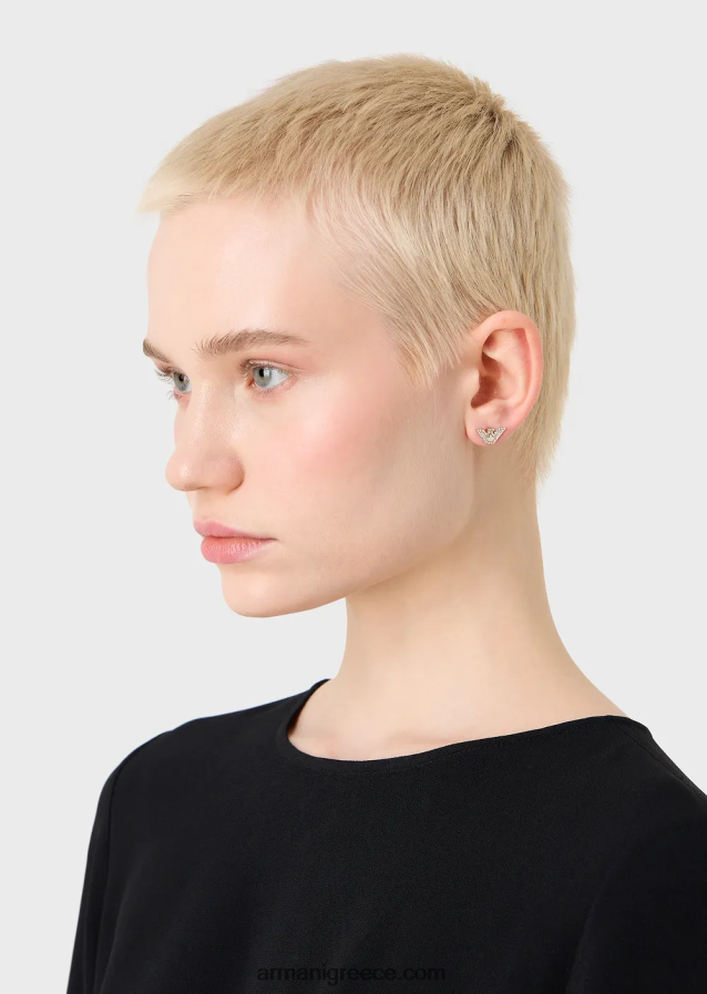 γυναίκες Armani Σκουλαρίκια με καρφιά από ανοξείδωτο ατσάλι σε χρυσό τόνο 4046R6825 χρυσός