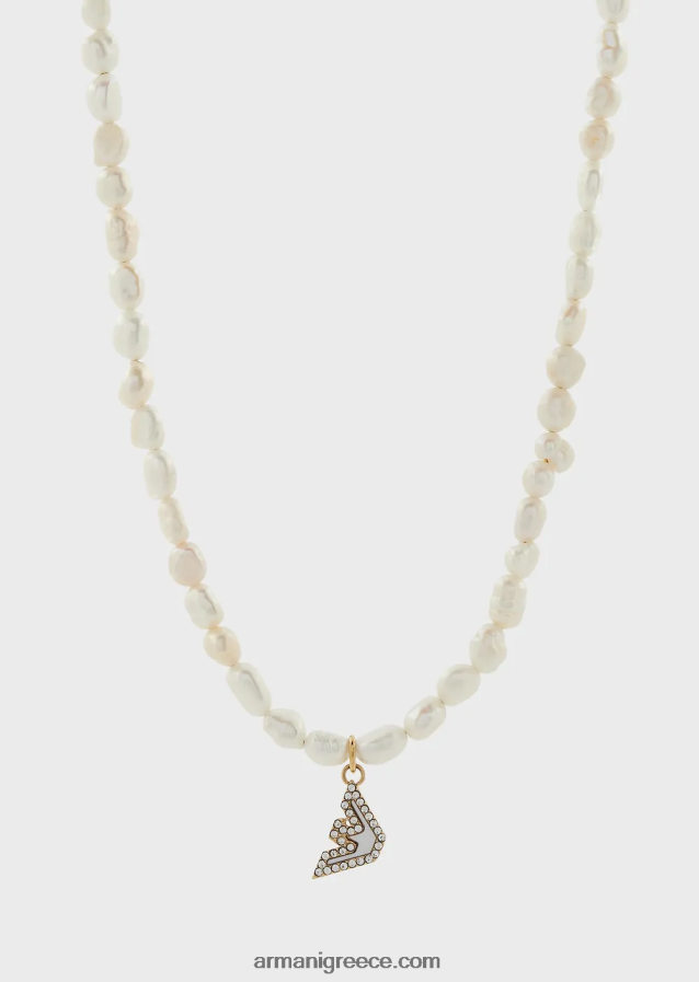 γυναίκες Armani Κολιέ με χάντρες από ανοξείδωτο ατσάλι σε χρυσό τόνο 4046R6826 χρυσός