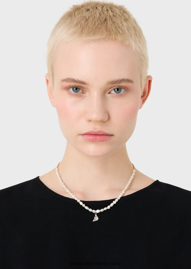 γυναίκες Armani Κολιέ με χάντρες από ανοξείδωτο ατσάλι σε χρυσό τόνο 4046R6826 χρυσός