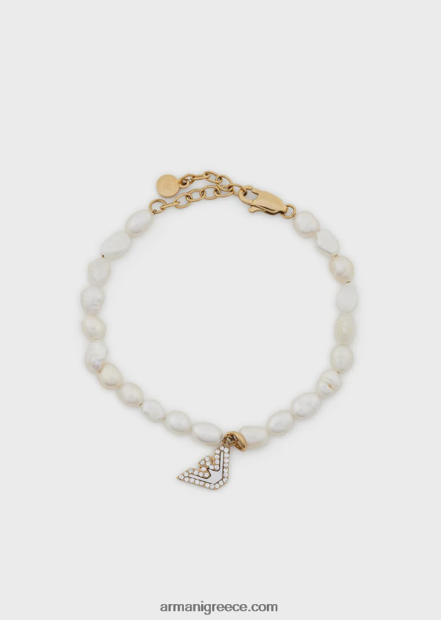 γυναίκες Armani Βραχιόλι με χάντρες από ανοξείδωτο ατσάλι σε χρυσό τόνο 4046R6827 χρυσός