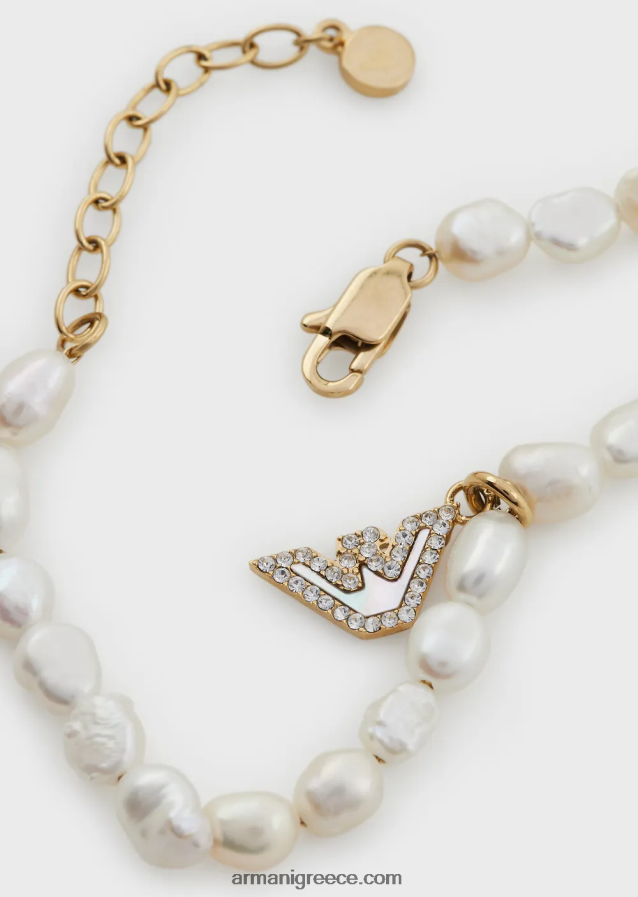 γυναίκες Armani Βραχιόλι με χάντρες από ανοξείδωτο ατσάλι σε χρυσό τόνο 4046R6827 χρυσός