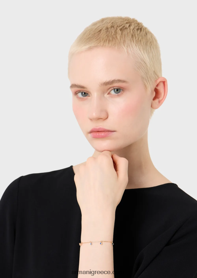 γυναίκες Armani Βραχιόλι σταθμός από ορείχαλκο σε ροζ χρυσό 4046R6829 ροζ χρυσός