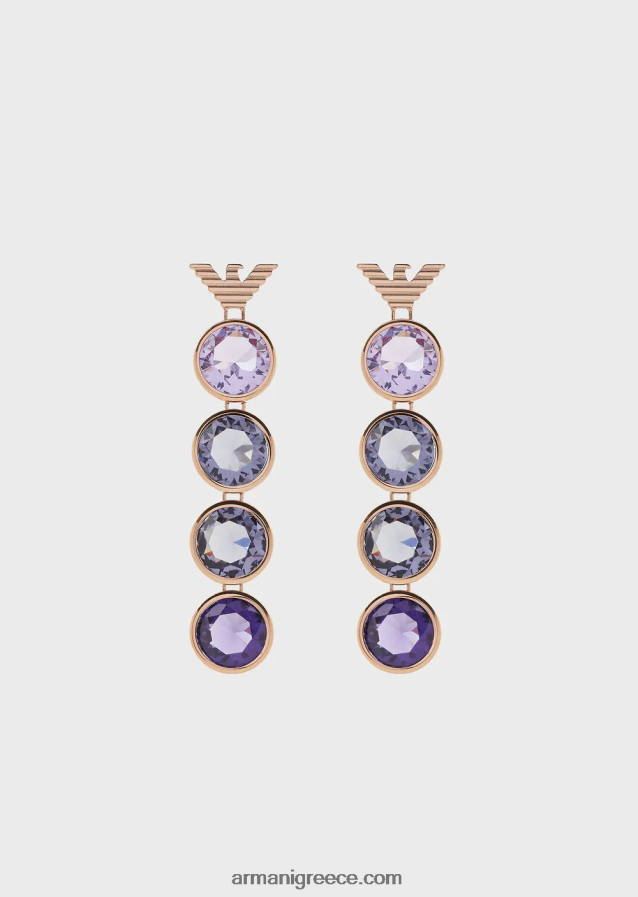 γυναίκες Armani σκουλαρίκια από ανοξείδωτο ατσάλι σε ροζ χρυσό 4046R6832 ροζ χρυσός