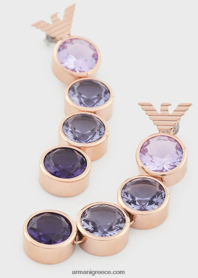 γυναίκες Armani σκουλαρίκια από ανοξείδωτο ατσάλι σε ροζ χρυσό 4046R6832 ροζ χρυσός