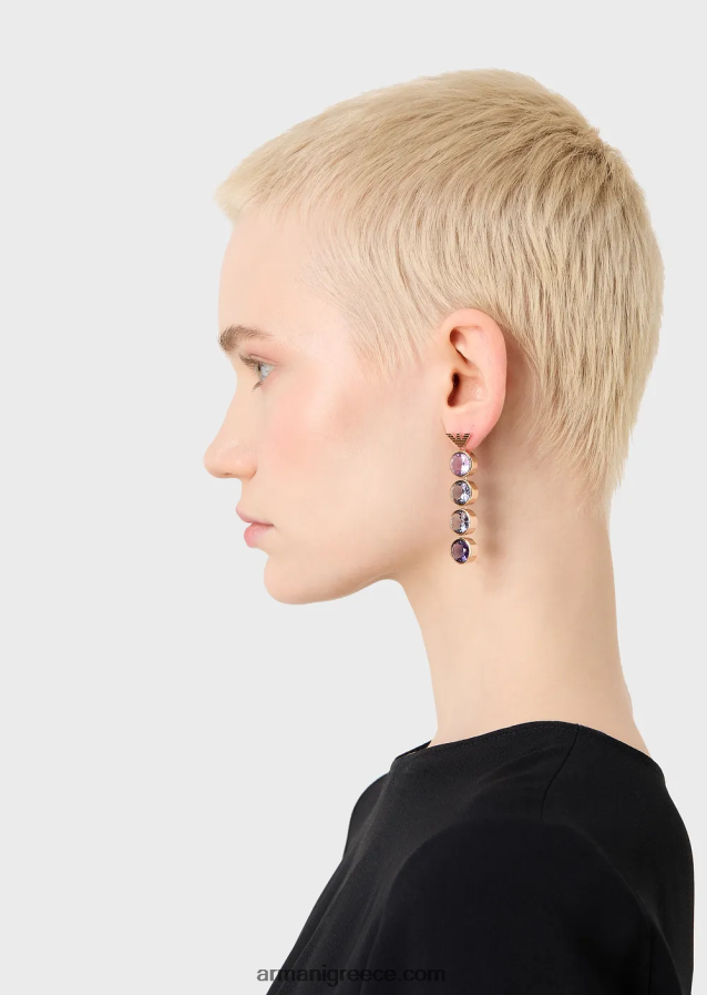 γυναίκες Armani σκουλαρίκια από ανοξείδωτο ατσάλι σε ροζ χρυσό 4046R6832 ροζ χρυσός