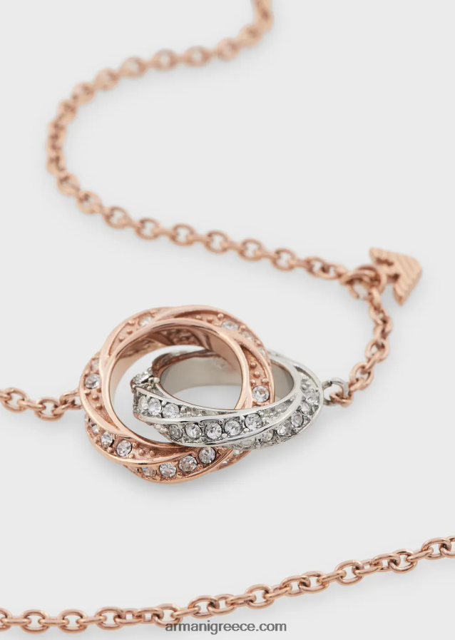 γυναίκες Armani Δίχρωμο κολιέ με αλυσίδα από ανοξείδωτο ατσάλι 4046R6837 πολύχρωμο
