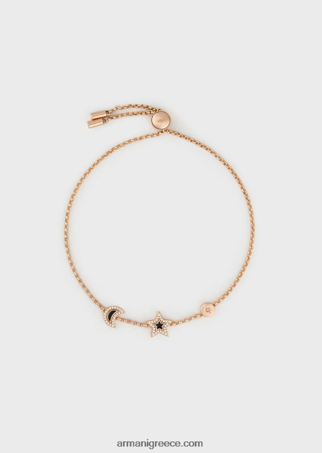 γυναίκες Armani βραχιόλι με εξαρτήματα λάκας 4046R6848 ροζ χρυσός