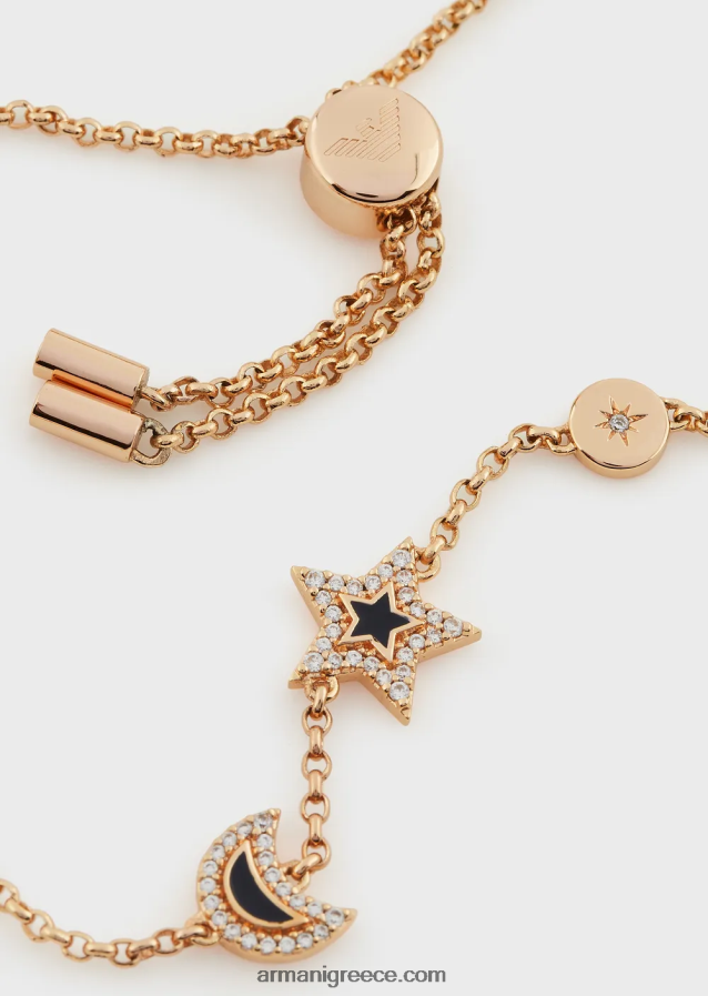 γυναίκες Armani βραχιόλι με εξαρτήματα λάκας 4046R6848 ροζ χρυσός