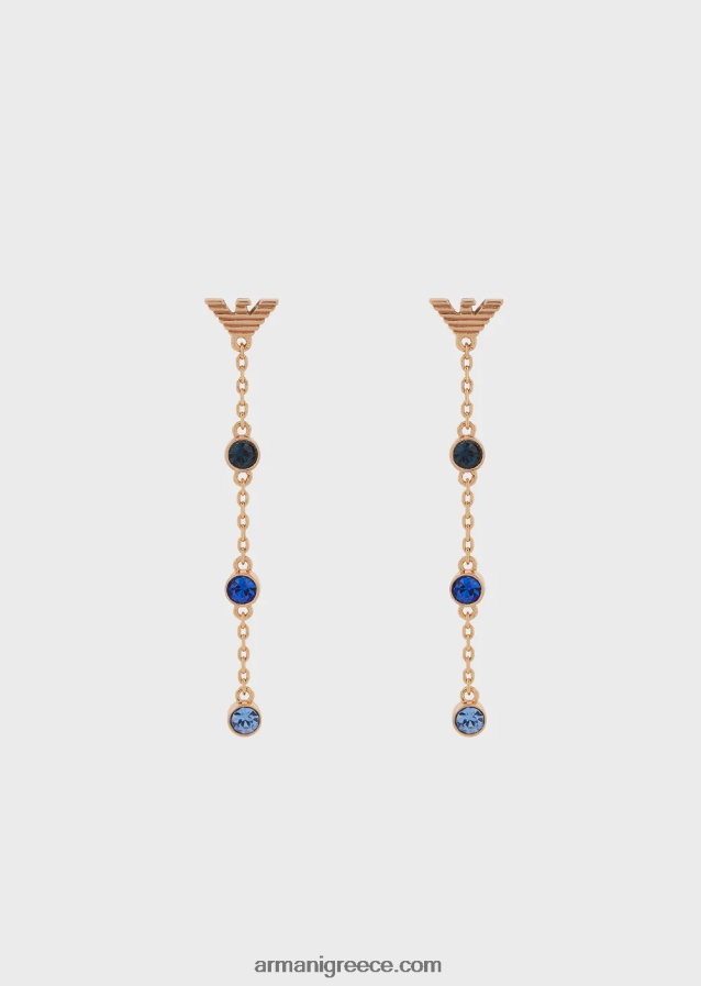 γυναίκες Armani Σετ σκουλαρίκια από ορείχαλκο σε τόνους ροζ χρυσού 4046R6850 ροζ χρυσός