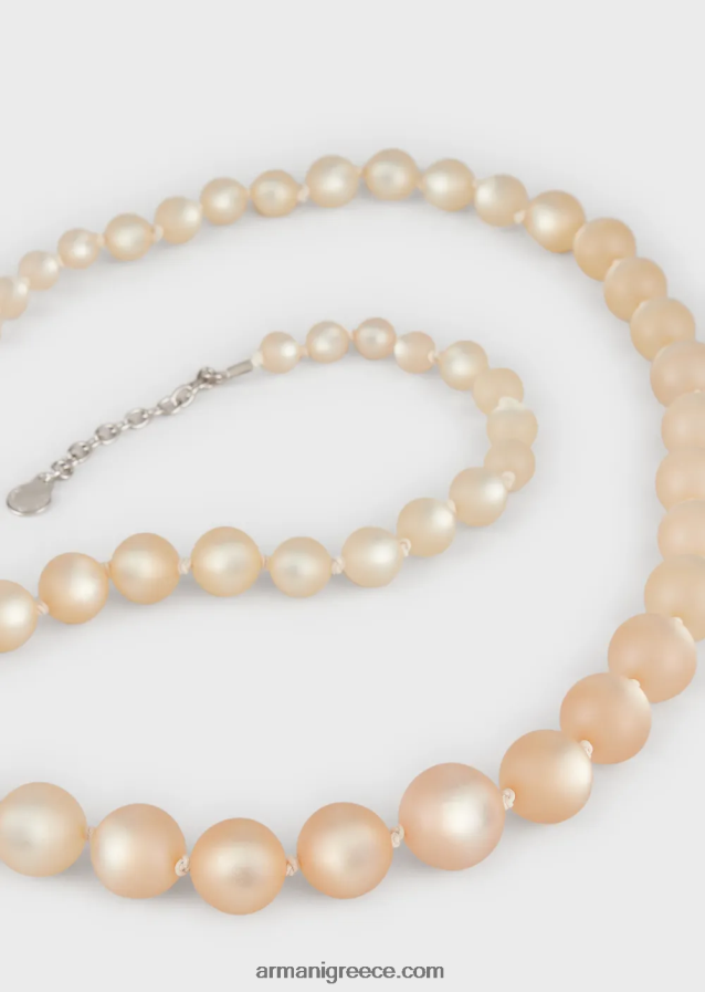 γυναίκες Armani μακρύ κολιέ με σφαίρες σε εφέ μαργαριταριού 4046R6859