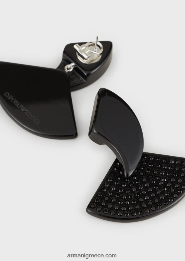 γυναίκες Armani κρεμαστά σκουλαρίκια από πλεξιγκλάς με κρύσταλλα swarovski 4046R6813